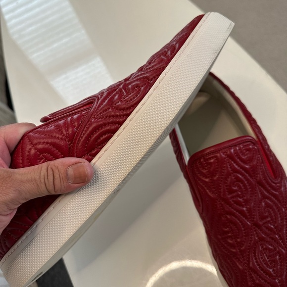 COPY - RED GUCCI SLIP ONS - Picture 3 of 4